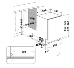 Zmywarka do zabudowy WI7020PF