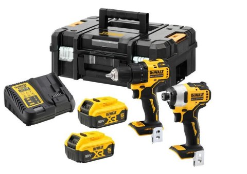 DEWALT ZESTAW COMBO 18V WKRĘTARKA DCD708 + ZAKRĘTARKA DCD809 2x5,0Ah TSTAK DCK2061P2T