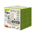 Czajnik elektryczny / garnek turystyczny 2w1 0,8l 600W MR-009-BEIGE