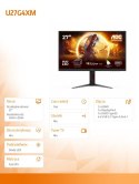 Monitor U27G4XM 27 cali Fast IPS 4K 160Hz Mini LED HDMI DP Pivot