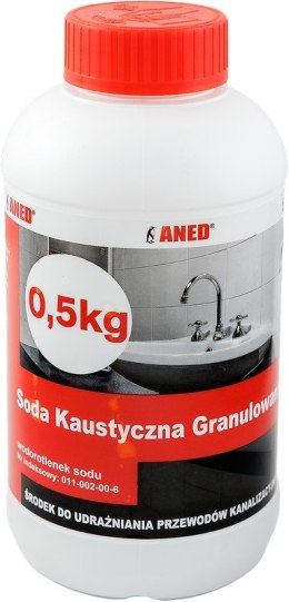 UDRAŻNIACZ KANALIZACJI SODA KAUSTYCZNA 0,5KG