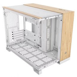 Obudowa 2500X mATX Mid Tower Biały/Bambus drewno