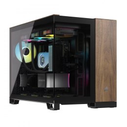 Obudowa 2500X mATX Mid Tower Czarny/Orzech drewno