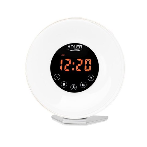 Budzik świetlny Adler AD 1916 symulacja wschodu słońca, dźwięki natury, radio FM