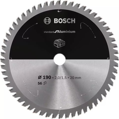 BOSCH PIŁA STANDARD.ALU 190x20x56z ACCU