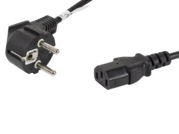 Kabel zasilający Lanberg CEE 7/7 -> IEC 320 C13 1,8m czarny