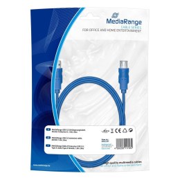 Przedłużacz USB 3.0 MediaRange MRCS151 1,8m, niebieski