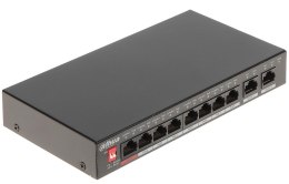 Switch niezarządzalny Dahua PFS3010-8ET-96-V2 8 portowy 8xPoE 10/100 2xUplink Gigabit