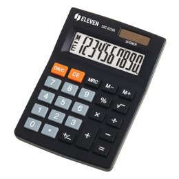 Eleven Kalkulator SDC022SR, czarna, biurkowy, 10 miejsc, podwójne zasilanie