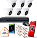 Zestaw monitoringu Hilook 6 kamer IP IPCAM-T5 1TB dysk