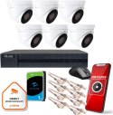 Zestaw monitoringu Hilook 6 kamer IP IPCAM-T5 1TB dysk