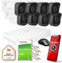 Zestaw monitoringu Hilook by Hikvision 8 kamer IP IPCAM-B2 1TB dysk